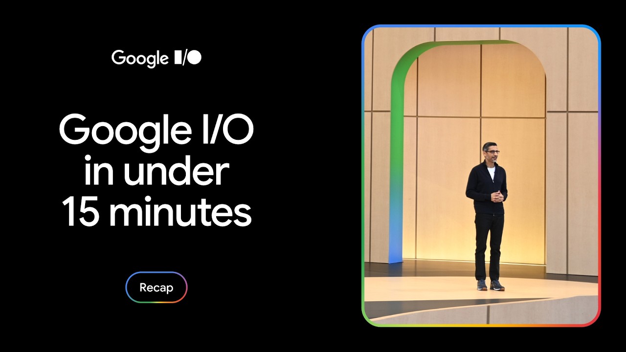 Watch the Google I/O 2026 keynote recap on YouTube